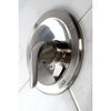 Kingston Brass Shower Faucet, Brushed Nickel, Wall Mount KB538LSO